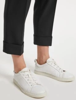 Clement New Wool Turn Up Trouser - Black -The Modern Femme Sales SP23 TR76 CLEMENT BLACK LS 21011