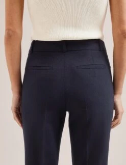 Clement New Wool Turn Up Trouser - Navy -The Modern Femme Sales SP24 CLEMENT TR76 NAVY LS 794