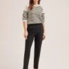 Clement New Wool Easy Waist Turn Up Trouser - Black -The Modern Femme Sales SP24 CLEMENT TR77 BLACK LS 565