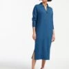 Eleanor Wool Knit Dress - Mid Blue