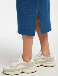 Eleanor Wool Knit Dress - Mid Blue -The Modern Femme Sales SP24 D496 ELEANOR MID BLUE LS 15287