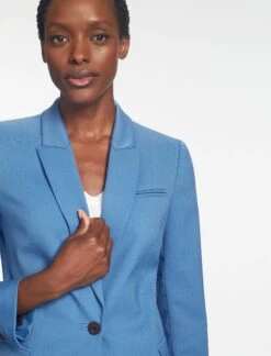 Jamie New Wool Blazer - Blue -The Modern Femme Sales SP24 JK45 JAMIE BLUE LS 711