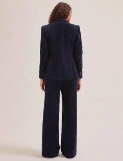 Gene Corduroy Blazer - Navy -The Modern Femme Sales SP24 JK59 GENE NAVY LS 1405