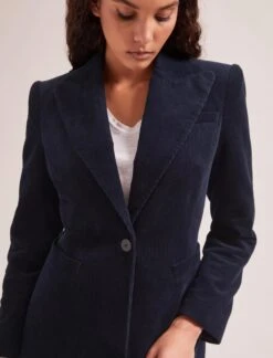 Gene Corduroy Blazer - Navy -The Modern Femme Sales SP24 JK59 GENE NAVY LS 1599