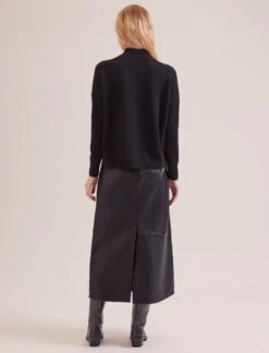 Johanna Cashmere Jumper - Black -The Modern Femme Sales SP24 K171 JOHANNA BLACK LS 17251