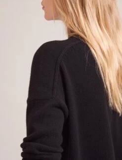 Johanna Cashmere Jumper - Black -The Modern Femme Sales SP24 K171 JOHANNA BLACK LS 17362