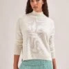 Johanna Cashmere Jumper - Cream -The Modern Femme Sales SP24 K171 JOHANNA CREAM LS 638
