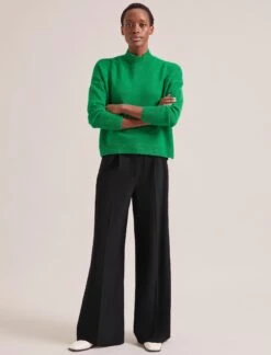 Johanna Cashmere Jumper - Emerald Green -The Modern Femme Sales SP24 K171 JOHANNA EMERALDGREEN LS 0321