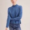 Johanna Cashmere Jumper - Mid Blue -The Modern Femme Sales SP24 K171 JOHANNA MIDBLUE LS 18396