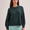 Ryder Alpaca Jumper - Dark Green -The Modern Femme Sales SP24 K173 RYDER DARKGREEN LS 2302
