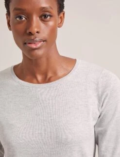 The Modern Femme Sales -The Modern Femme Sales SP24 K174 MAIA PALEGREYMELANGE LS 2382