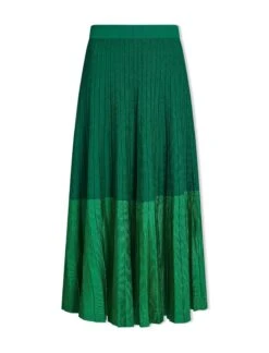 Colette Contrast Hem Skirt - Emerald Green -The Modern Femme Sales SP24 K17 COLETTE EMERALDGREEN LS 1808