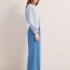 Margot New Wool Wide Leg Trouser - Blue -The Modern Femme Sales SP24 TR70 MARGOT BLUE LS 6336