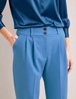 Tristan New Wool Tapered Trouser - Blue -The Modern Femme Sales SP24 TR71 TRISTAN BLUE LS 6191