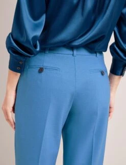 Tristan New Wool Tapered Trouser - Blue -The Modern Femme Sales SP24 TR71 TRISTAN BLUE LS 6193