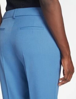 Clement New Wool Turn Up Trouser - Blue -The Modern Femme Sales SP24 TR76 CLEMENT BLUE LS 631