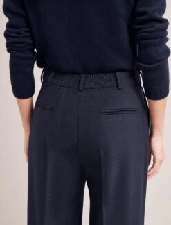 Terence New Wool Wide Leg Trouser - Navy -The Modern Femme Sales SP24 TR86 TERENCE NAVY LS 6968