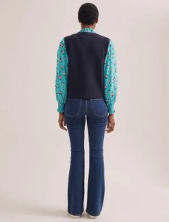 Stella Silk Shirt - Mint Posy Print -The Modern Femme Sales STELLA MINT ROSE 2565