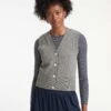 Meryl Wool V Neck Waistcoat - Mid Grey -The Modern Femme Sales SU22 K69 MERYL MIDGREY LS 17911