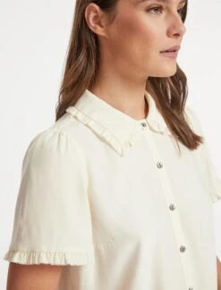 Pippi Silk Blouse - Cream -The Modern Femme Sales SU23 B149 PIPPI CREAM CO 19992