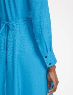 Astrid Silk Blend Maxi Dress - Blue -The Modern Femme Sales SU23 D302 ASTRID BLUE LS 769