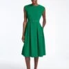 Thandie Techni Voile Midi Dress - Emerald Green -The Modern Femme Sales SU23 D524 THANDIE EMERALDGREEN LS 42619