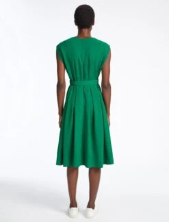 Thandie Techni Voile Midi Dress - Emerald Green -The Modern Femme Sales SU23 D524 THANDIE EMERALDGREEN LS 42684