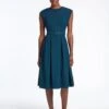 Thandie Techni Voile Midi Dress - Petrol Blue -The Modern Femme Sales SU23 D524 THANDIE PETROL LS 43805
