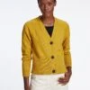 Caro Cotton Cardigan - Mustard -The Modern Femme Sales SU23 K135 CARO MUSTARD LS 43079