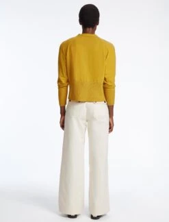 Caro Cotton Cardigan - Mustard -The Modern Femme Sales SU23 K135 CARO MUSTARD LS 43093
