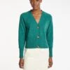 Caro Cotton Cardigan - Turquoise -The Modern Femme Sales SU23 K135 CARO TURQUOISE LS 344