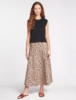 Julie Cotton Round Neck Sleeveless Jumper - Black -The Modern Femme Sales SU23 K138 JULIE BLACK LS 427