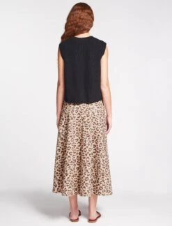 Julie Cotton Round Neck Sleeveless Jumper - Black -The Modern Femme Sales SU23 K138 JULIE BLACK LS 467