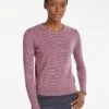 Jodi Cotton Jumper - Navy Crimson Cream Stripe -The Modern Femme Sales SU23 K139 JODI BLUEEMERALDCREAMSTRIPE LS 429 c3449f02 27f6 4ba6 b316 a4f37e4a0fef