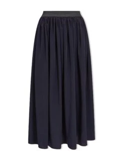 Serena Midi Skirt - Navy -The Modern Femme Sales SU23 SK162 SERENA NAVY CO