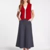 Sierra Cotton Maxi Skirt - Navy -The Modern Femme Sales SU23 SK162 SIERRA NAVY LS 227
