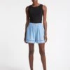 Callie Linen Blend Shorts - Blue -The Modern Femme Sales SU23 TR80 CALLIE BLUEBLUE LS 2540