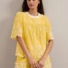 Bonnie Organic Cotton Blouse - Yellow White -The Modern Femme Sales SU24 B157 Alana YELLOWWHITE LS 799