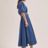 Wren Denim Maxi Dress - Light Blue -The Modern Femme Sales SU24 D634 WREN LIGHTBLUE LS 887