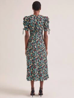 Ophelia Bias Cut Maxi Dress - Black Multi Tropical Floral Print -The Modern Femme Sales SU24 D635 OPHELIA BLACKMULTITROPICALFLORAL LS 1677copy