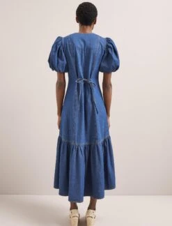 Este Denim Maxi Dress - Light Blue -The Modern Femme Sales SU24 D643 ESTE LIGHTBLUE LS 982