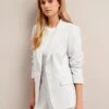 Jamie Linen Blend Blazer - Pearl -The Modern Femme Sales SU24 JK66 JAMIE PEARL LS 26076