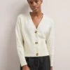 Caro Cotton Cardigan - Cream -The Modern Femme Sales SU24 K135 CARO CREAM LS 2199