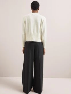 Caro Cotton Cardigan - Cream -The Modern Femme Sales SU24 K135 CARO CREAM LS 2241