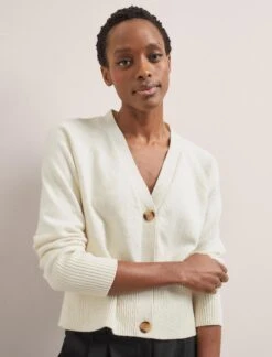 Caro Cotton Cardigan - Cream -The Modern Femme Sales SU24 K135 CARO CREAM LS 2277