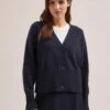 Caro Cotton Cardigan - Navy -The Modern Femme Sales SU24 K135 CARO NAVY LS 2109