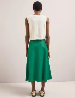 Wesley Cotton Blend V Neck Waistcoat - Cream -The Modern Femme Sales SU24 K176 WESLEY CREAM LS 2620