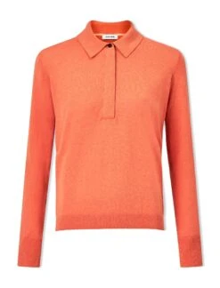 Josie Linen Blend Jumper - Orange -The Modern Femme Sales SU24 K180 JOSIE ORANGE COcopy