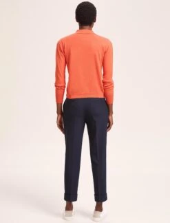 Josie Linen Blend Jumper - Orange -The Modern Femme Sales SU24 K180 JOSIE ORANGE LS 40507