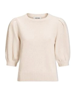 Amalie Linen Blend Jumper - Oatmeal -The Modern Femme Sales SU24 K184 AMALIE OATMEAL CO